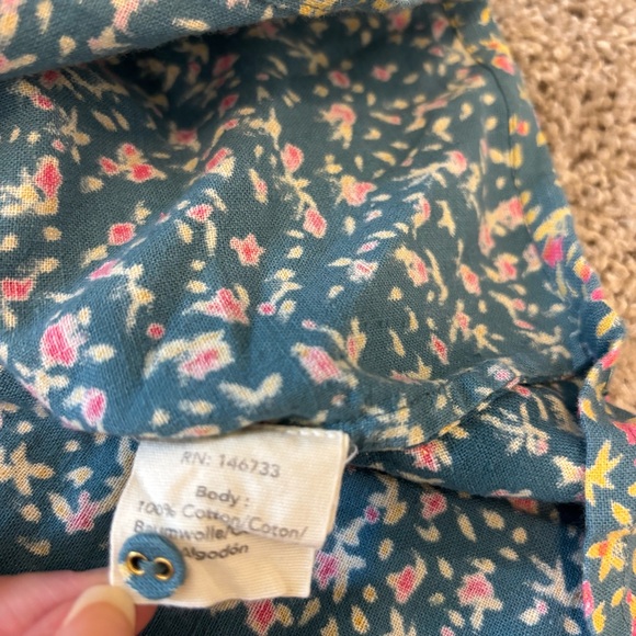 Mirth Juniper Floral Long Sleeve Cotton Blouse Women’s Large Cottagecore Girly - Picture 10 of 10